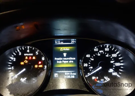 2015 Nissan Rogue Sv z USA, uszkodzony, nr VIN KNMAT2MV1FP513495